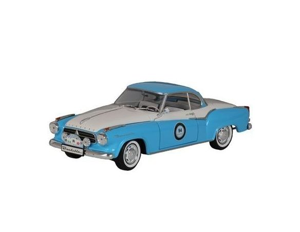 Revell RV8466 BORGWARD ISABELLA 1957 WHITE/LIGHT BLUE 1:18 Modellino