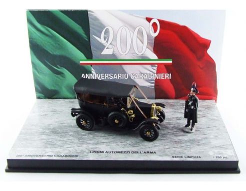 Rio RI0200-2D FIAT 0 I PRIMI AUTOMEZZI DELL'ARMA W/2 FIGURES ED.LIM.PCS 200 1:43 Modellino