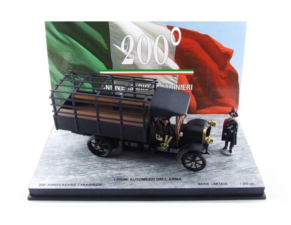 Rio RI0200-3D FIAT 18BL I PRIMI AUTOMEZZI DELL'ARMA W/2 FIGURES ED.LIM.PCS 200 1:43 Modellino