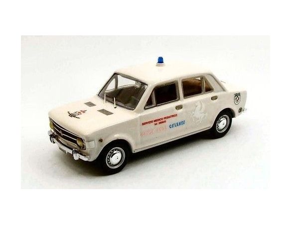 Rio 4348 FIAT 128 CROCE ROSA CELESTE '71 1/43 Modellino