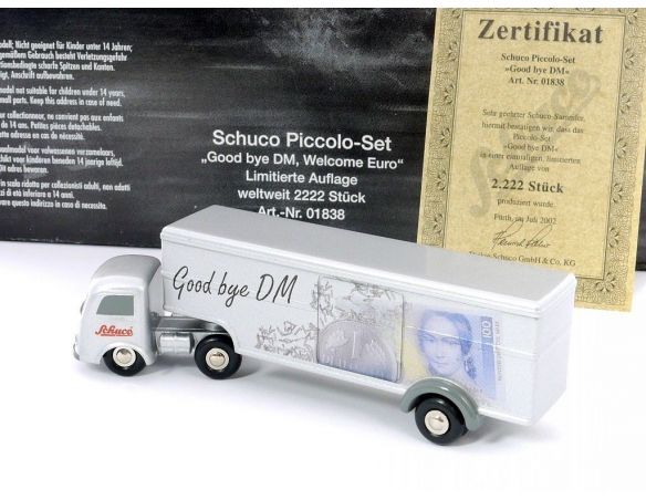 Schuco 1838 SET 'GOODBYE DM' PICCOLO Modellino