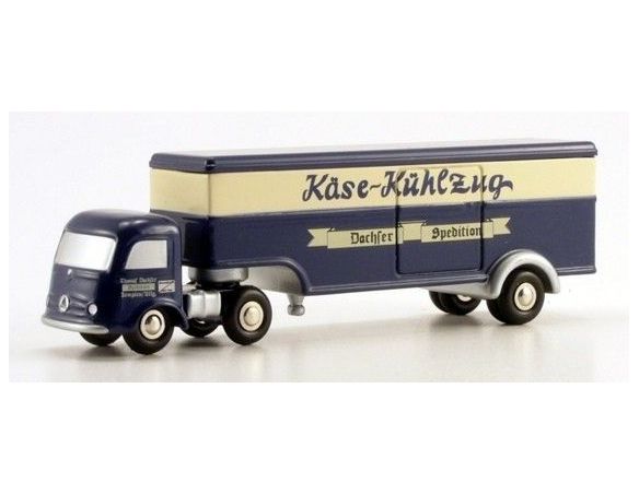 Schuco 1843 MB KOFFERS. DACHSER KASE KUHLZUG Modellino