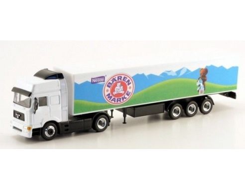 Schuco 22403 MAN F2000 KOFFERSATTELZUG BARENMARKE Modellino