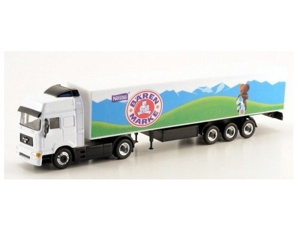 Schuco 22403 MAN F2000 KOFFERSATTELZUG BARENMARKE Modellino