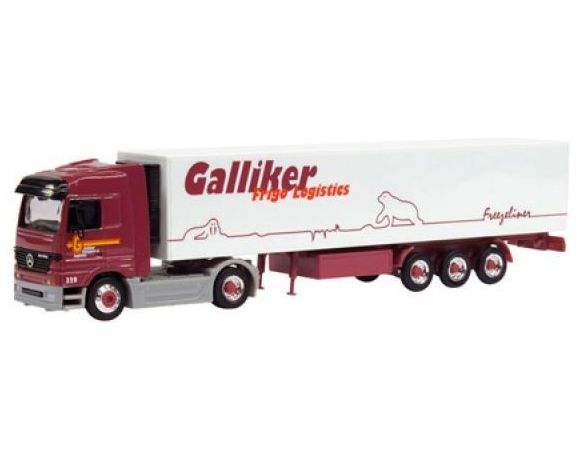 Schuco 22495 MERCEDES BENZ ACTROS GALLIKER FRIGO Modellino