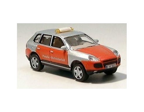 Schuco 25124 PORSCHE CAYENNE GREY ORANGE 1/87 Modellino