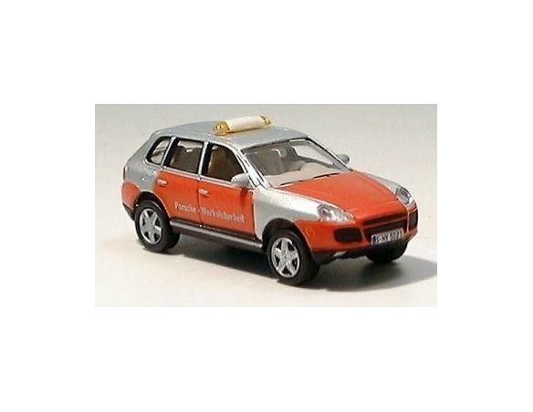 Schuco 25124 PORSCHE CAYENNE GREY ORANGE 1/87 Modellino