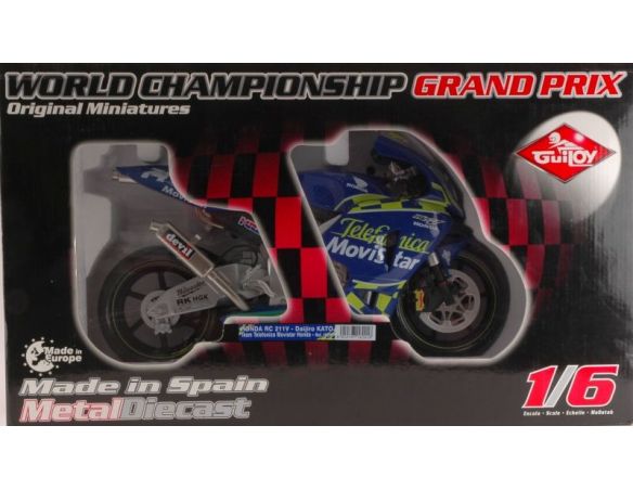 Guiloy GY16241 HONDA MOTO GP D.KATOH '03 SCALA 1:6 Modellino