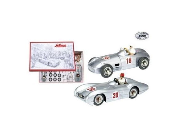 Schuco 6043 SET DA ASSEMBLARE MB W196 + FIGURES Modellino