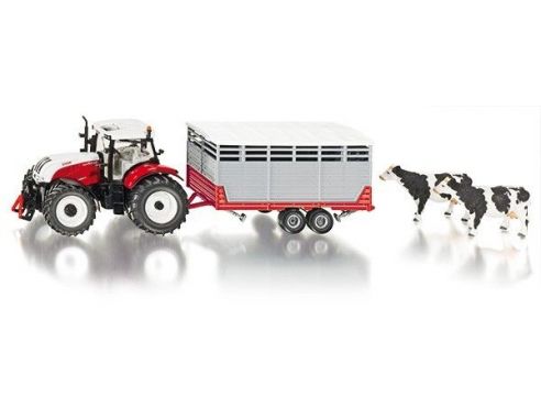 Sky Marks SK3870 STEYR WITH STOCK TRAILER 1:32 Modellino