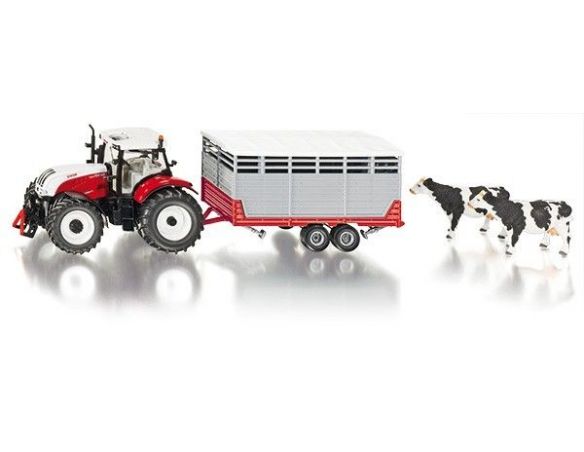 Sky Marks SK3870 STEYR WITH STOCK TRAILER 1:32 Modellino
