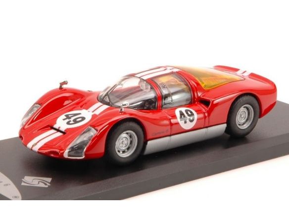 Solido SL143412 PORSCHE 906 CARRERA 6 N.49 1965 RED 1:43 Modellino