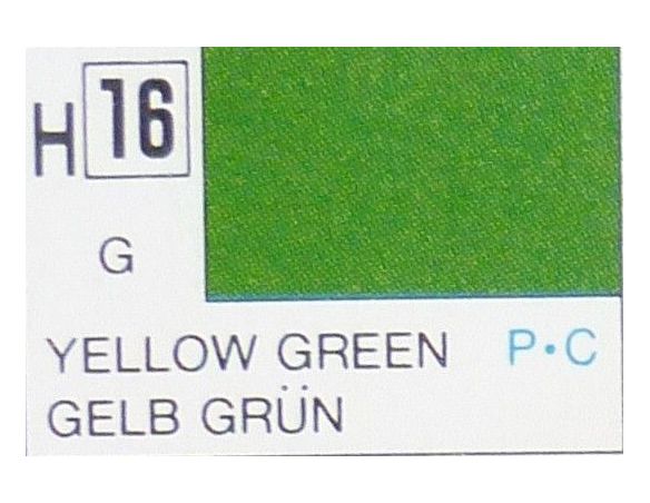 Gunze GU0016 YELLOW-GREEN GLOSS ml 10 Pz.6 Modellino