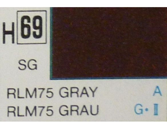 Gunze GU0069 GREY SEMI-GLOSS ml 10 Pz.6 Modellino