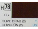 Gunze GU0078 OLIVE DRAB SEMI-GLOSS  ml 10 Pz.6 Modellino