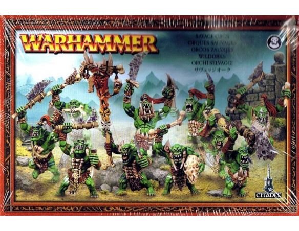 Games Workshop Warhammer 89-19 ORCHI SELVAGGI WARHAMMER Personaggi Citadel