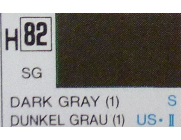 Gunze GU0082 DARK GREY SEMI-GLOSS ml 10 Pz.6 Modellino