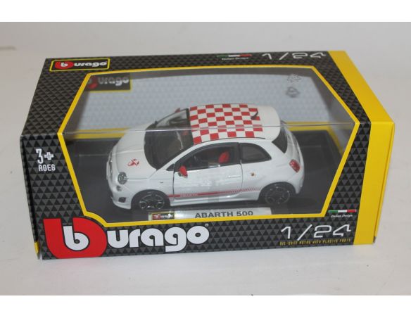 Bburago BU22111 ABARTH NUOVA 500 2008 WHITE 1:24 Modellino
