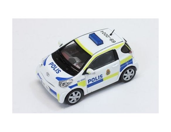 J-Collection JC247 TOYOTA IQ SWEDEN POLICE CAR 2011 1:43 Modellino