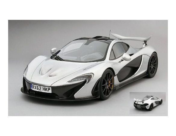 True Scale Miniatures TSM141207 MC LAREN P1 XP2R 2013 NURBURGRING DEVELOPEMENT VEHICLE SILVER 1:12 Modellino