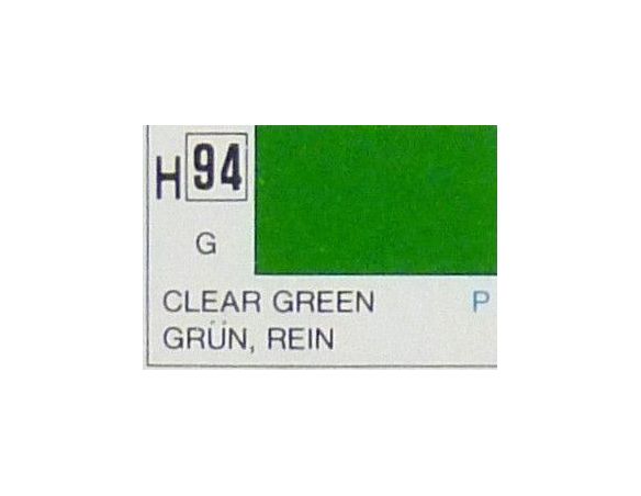 Gunze GU0094 CLEAR GREEN GLOSS ml 10 Pz.6 Modellino