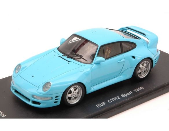 Hot Wheels KBS029 RUF CTR2 SPORT 1996 LIGHT BLUE 1:43 Modellino