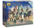 Zvezda Z6816 FRENCH INFANTRY COMMAND GROUP (NAP.WARS) KIT 1:72 Modellino
