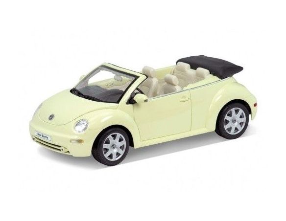 WELLY 22453W VW NEW BEETLE CABRIO YELLOW 1/24 Modellino