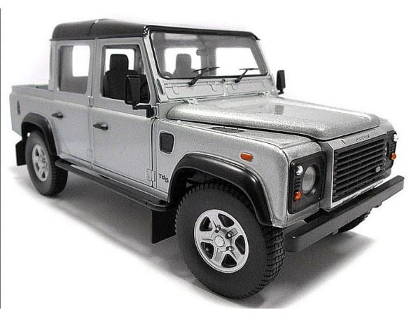 Universal Hobbies UH3883 LAND ROVER DEFENDER 110 TDI PICK UP 1983 SILVER 1:18 Modellino