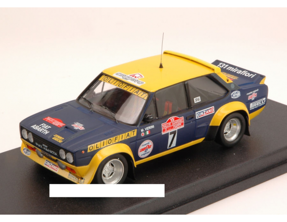 Trofeu TFSC08C FIAT 131 ABARTH N.7 2nd SANREMO 1977 VERINI-RUSSO 1:43 Modellino