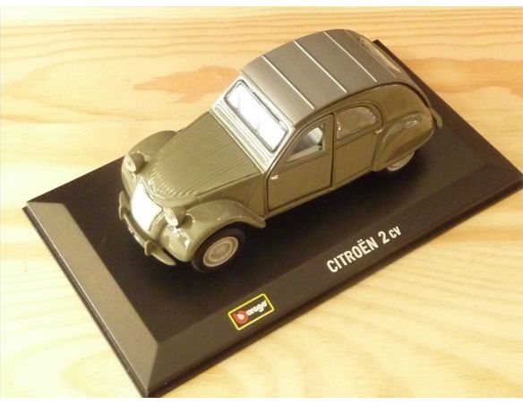 Bburago BU43200 CITROEN 2 CV MILTARE GREEN 1/32 Modellino