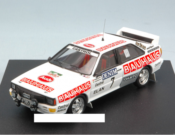 Trofeu TF1625 AUDI QUATTRO N.7 2nd JANNER RALLYE 1984 B.WALDEGARD-F.WURZ 1:43 Modellino