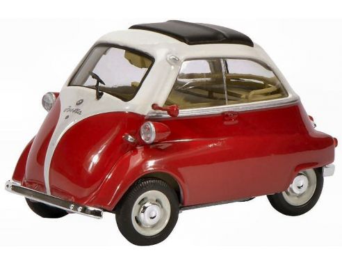 Schuco SH2108 BMW ISETTA EXPORT 1956 RED/WHITE 1:43 Modellino