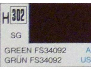 Gunze GU0302 GREEN SEMI-GLOSS ml 10 Pz.6 Modellino