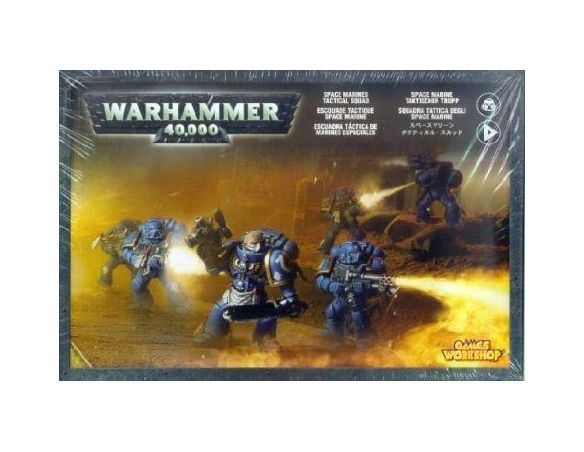 Games Workshop Warhammer 48-07 SQUADRA DI SPACE MARINE TATTICI Personaggi Modellino