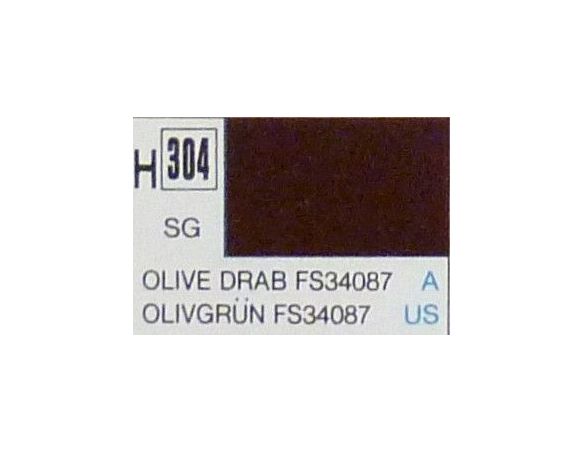 Gunze GU0304 OLIVE DRAB SEMI-GLOSS ml 10 Pz.6 Modellino