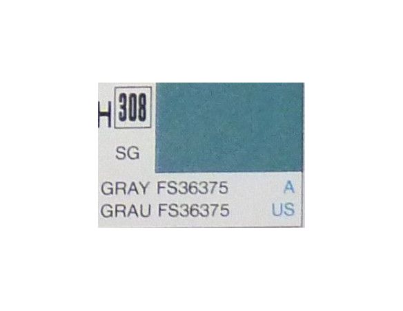 Gunze GU0308 GREY SEMI-GLOSS ml 10 Pz.6 Modellino
