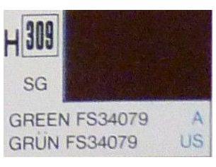 Gunze GU0309 GREEN SEMI-GLOSS ml 10 Pz.6 Modellino