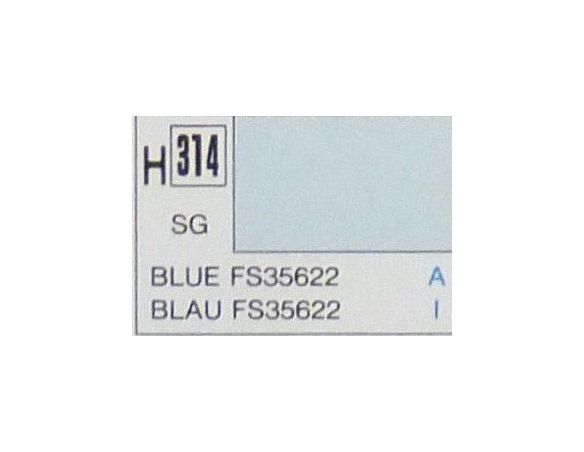 Gunze GU0314 LIGHT BLUE SEMI-GLOSS ml 10 Pz.6 Modellino