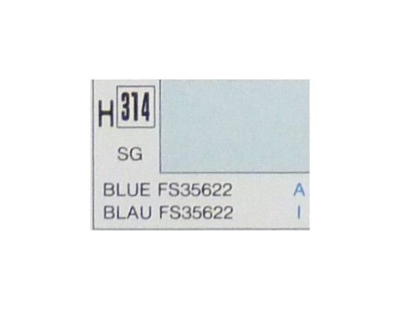 Gunze GU0314 LIGHT BLUE SEMI-GLOSS ml 10 Pz.6 Modellino
