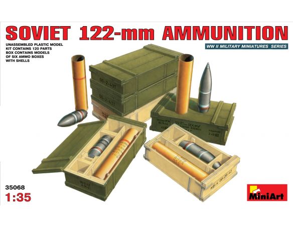 Miniart MIN35068 SOVIET 122-mm AMMUNITION KIT 1:35 Modellino