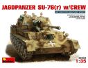 Miniart MIN35053 GERMAN JAGSPANZER SU-76 W/CREW KIT 1:35 Modellino