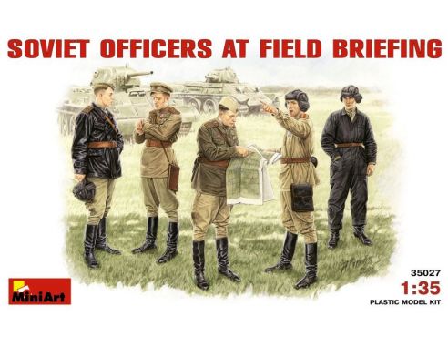 Miniart MIN35027 SOVIET OFFICERS AT FIELD BRIFING KIT 1:35 Modellino