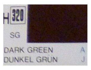 Gunze GU0320 DARK GREEN SEMI-GLOSS ml 10 Pz.6 Modellino