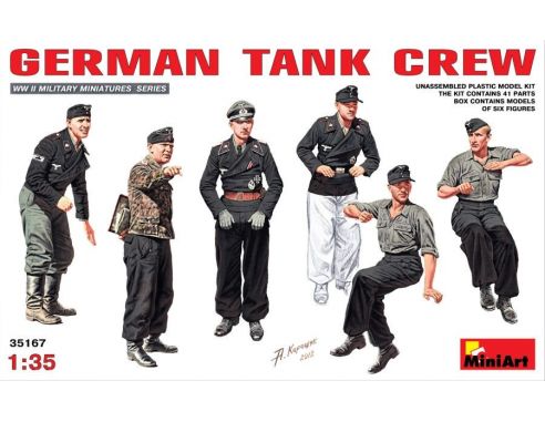Miniart MIN35167 GERMAN TANK CREW KIT 1:35 Modellino