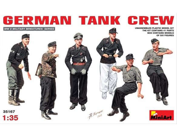 Miniart MIN35167 GERMAN TANK CREW KIT 1:35 Modellino