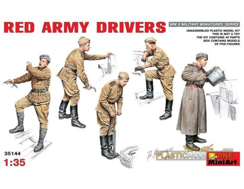Miniart MIN35144 RED ARMY DRIVERS KIT 1:35 Modellino