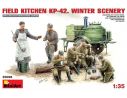Miniart MIN35098 FIELD KITCHEB KP-42 WINTER SCENARY KIT 1:35 Modellino