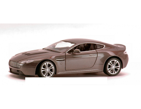 Welly WE4130 ASTON MARTIN V12 VANTAGE 2010 SILVER 1:24 Modellino