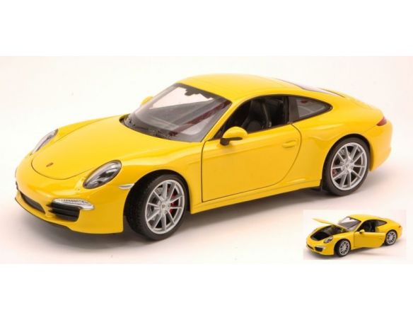 Welly WE0212 PORSCHE 911 CARRERA S (991) 2012 YELLOW 1:24 Modellino